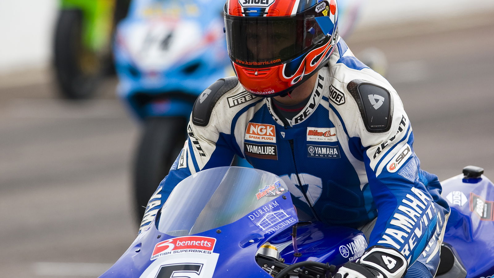 5. Karl Harris RM Yamaha, Yamaha YZF R1, on the grid, race 1