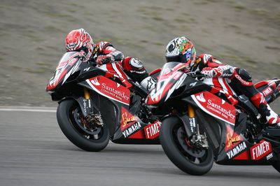 Haga, Corser, Germany WSBK Race 2 2008