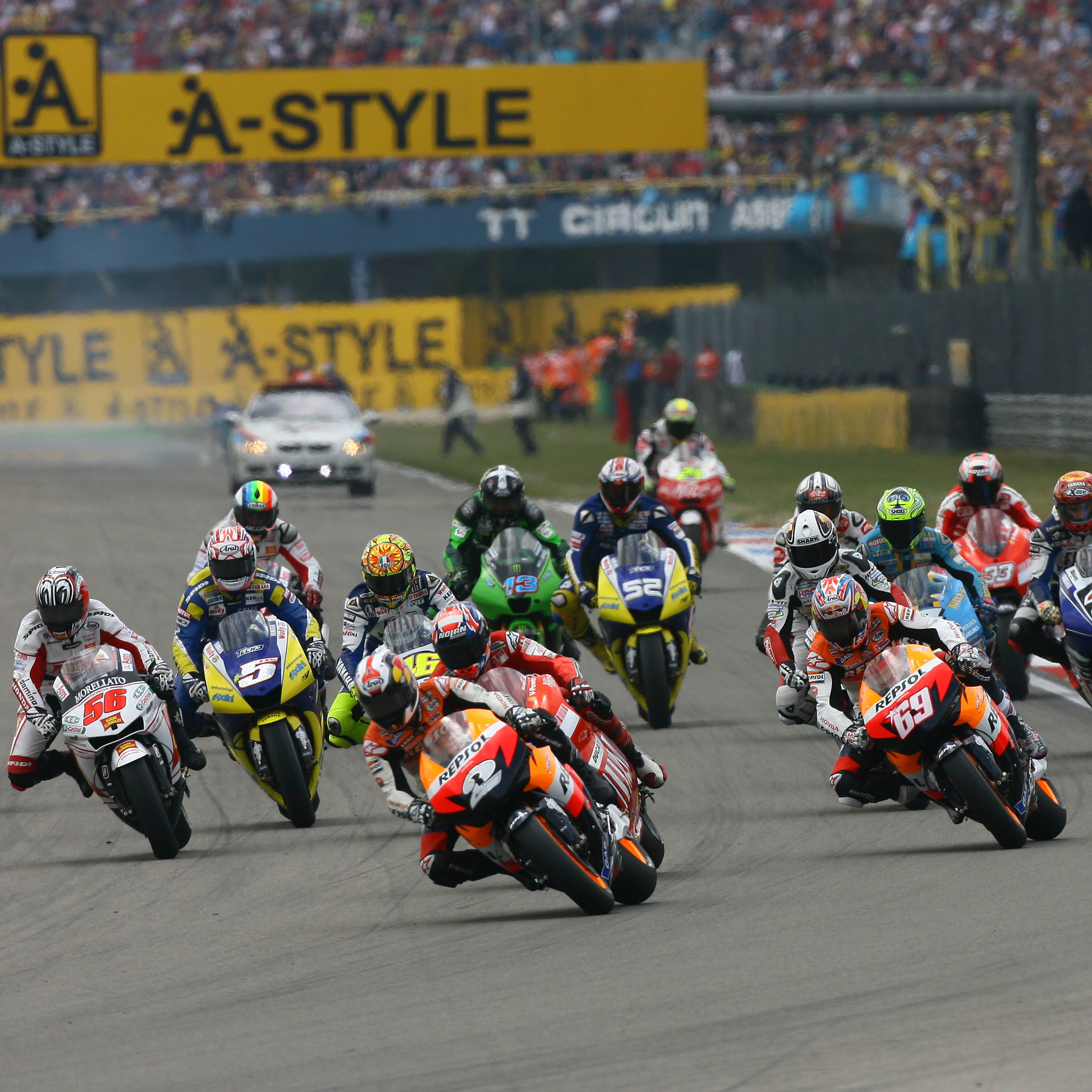 Start, Dutch MotoGP 2008