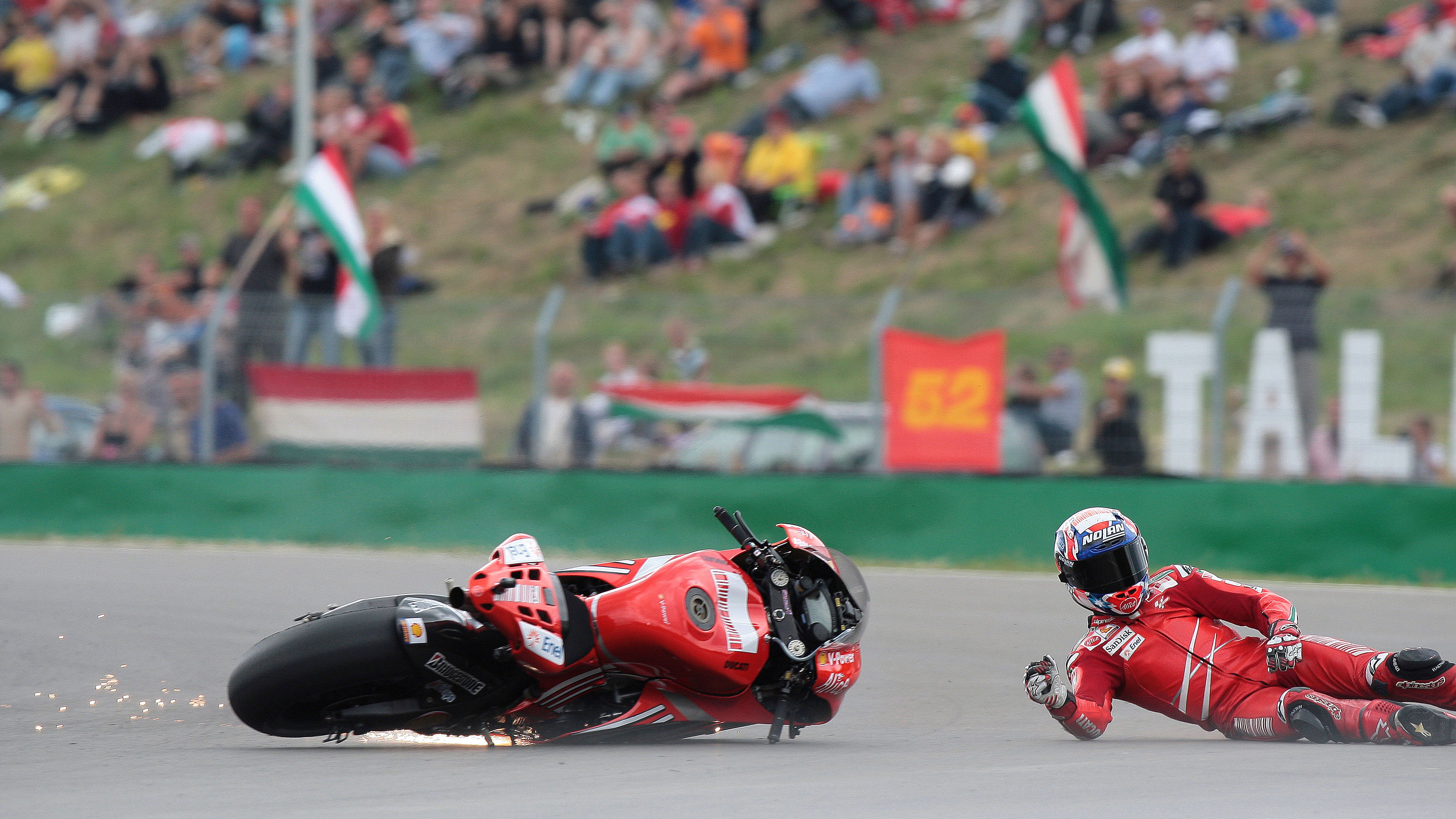 Stoner crash, Czech MotoGP 2008
