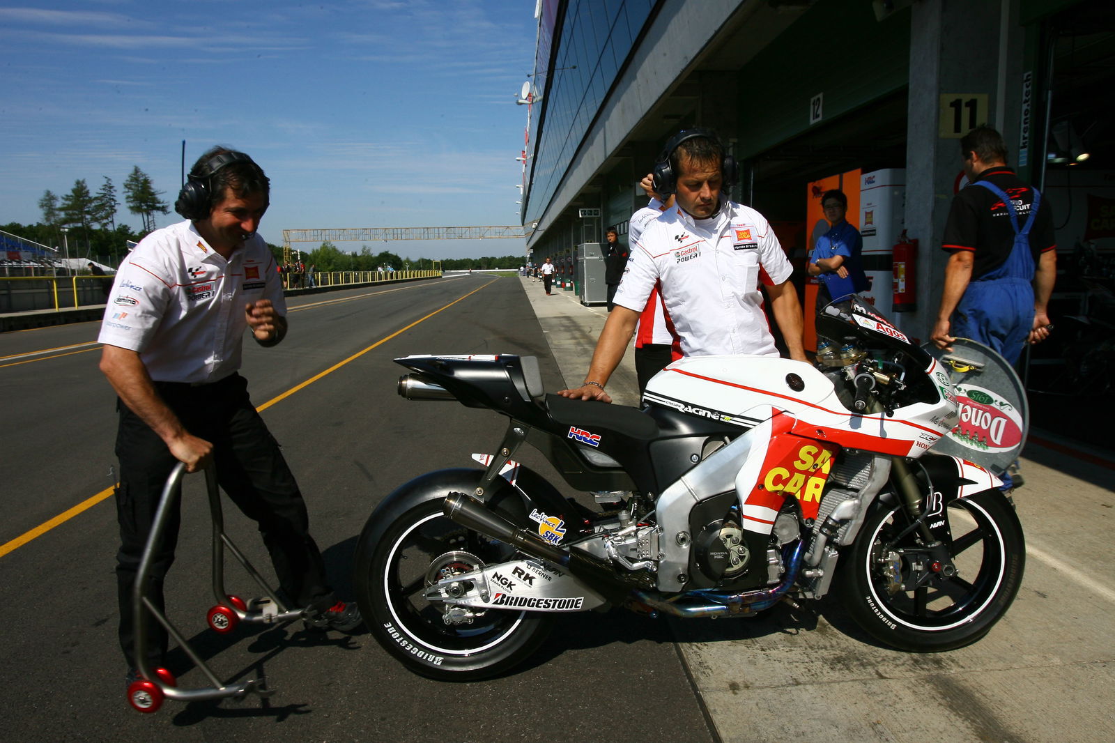Nakano`s Honda, Czech MotoGP Test 2008