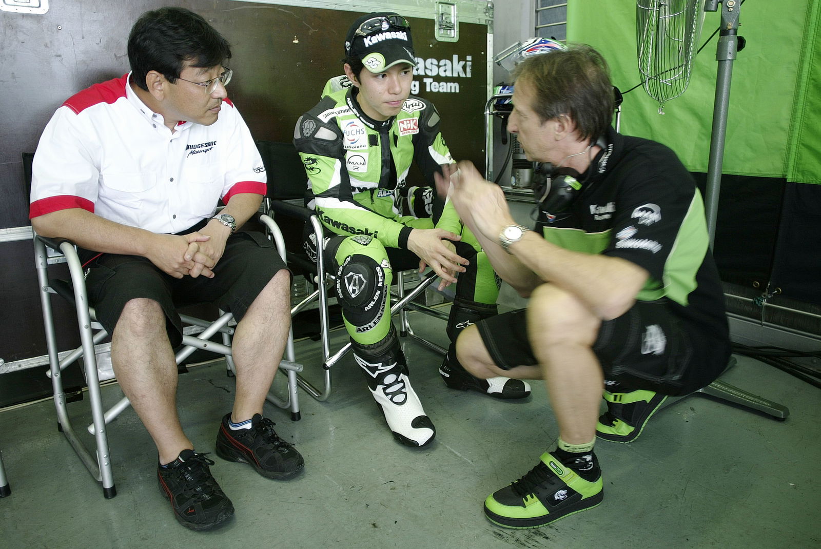 Hiroshi Yamada, Nakano, Fiorenzo Fanali, Sepang MotoGP Test, 11-13th, February, 2005