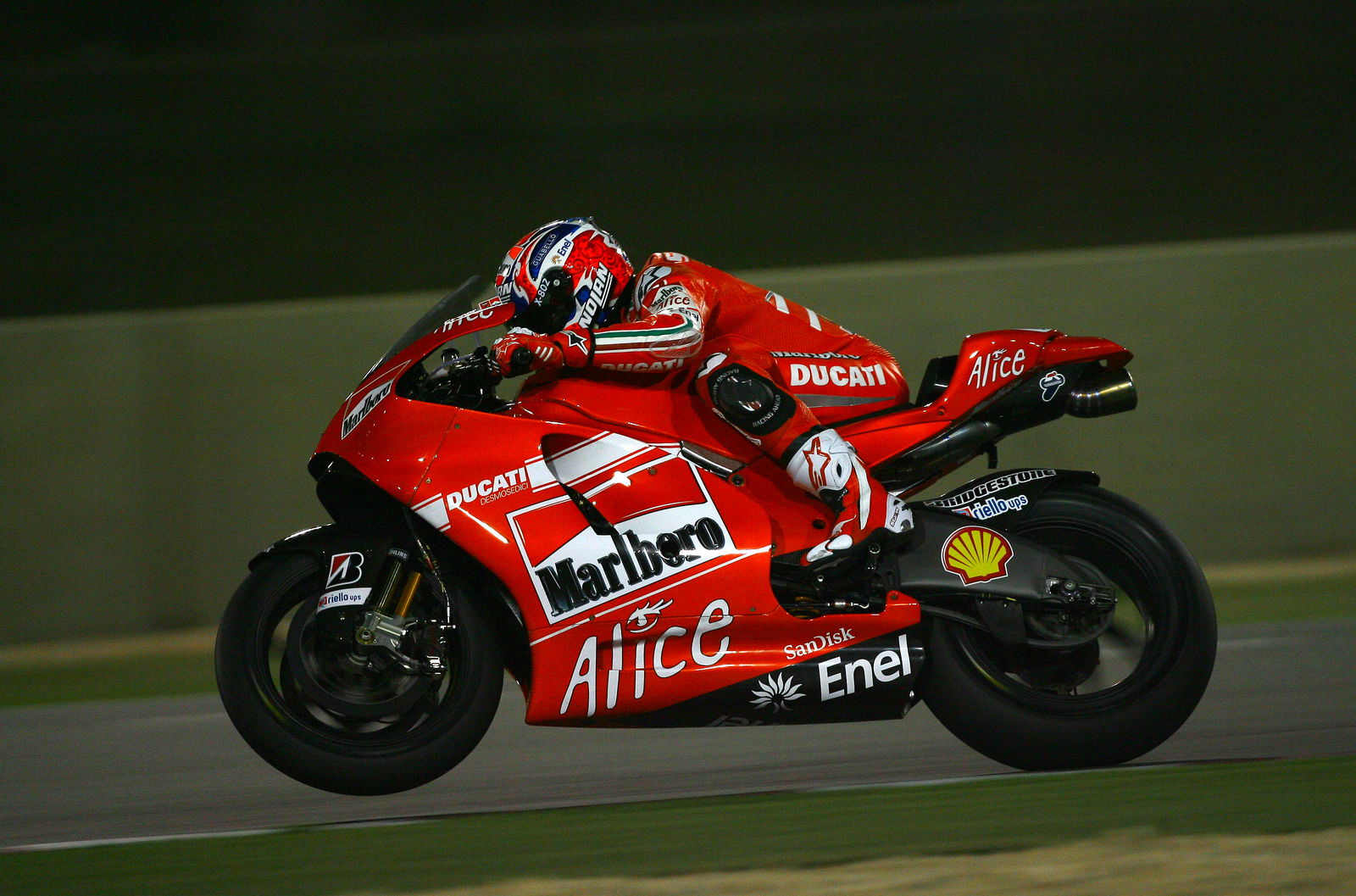 Stoner, Qatar MotoGP tests 2009