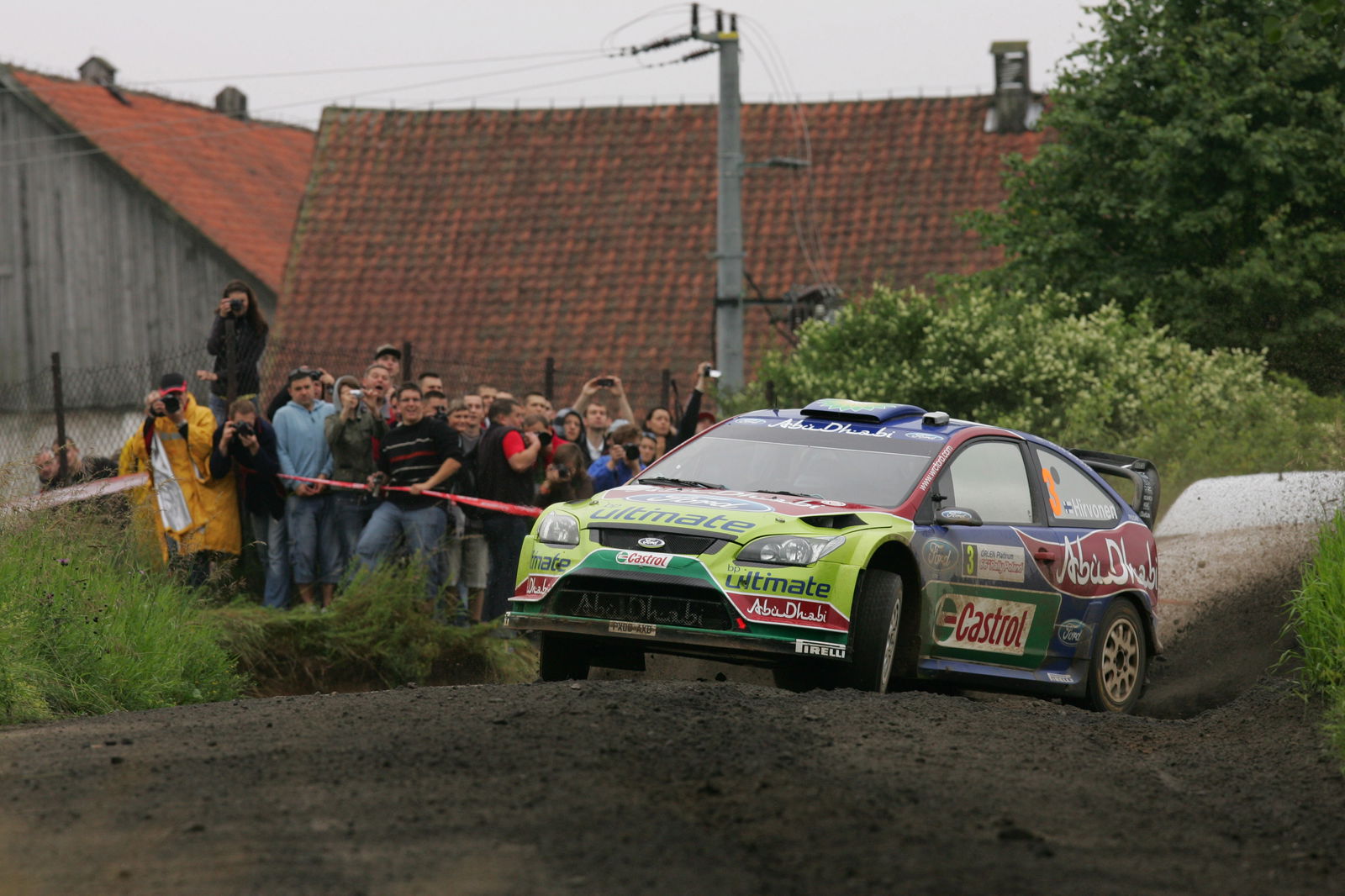 Mikko Hirvonen (FIN) Jarmo Lehtinen(FIN), Ford Focus RS WRC08, BP Ford Abu Dhabi World Rally Team