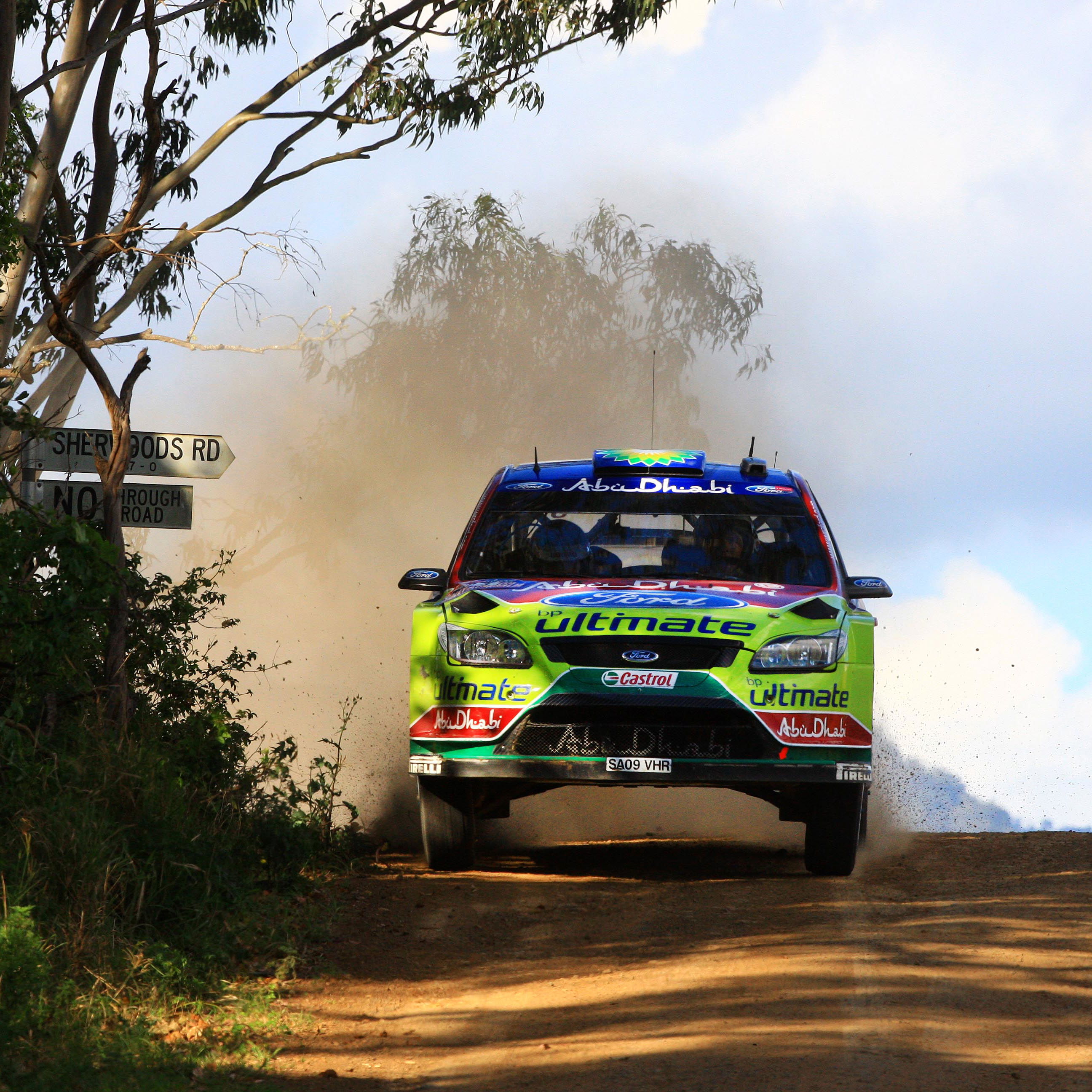 Mikko Hirvonen (Fin) Jarmo Lehtinen (Fin) BP Ford Abu Dhabi WRT, ford Focus RS WRC 09Rd 10 WRC