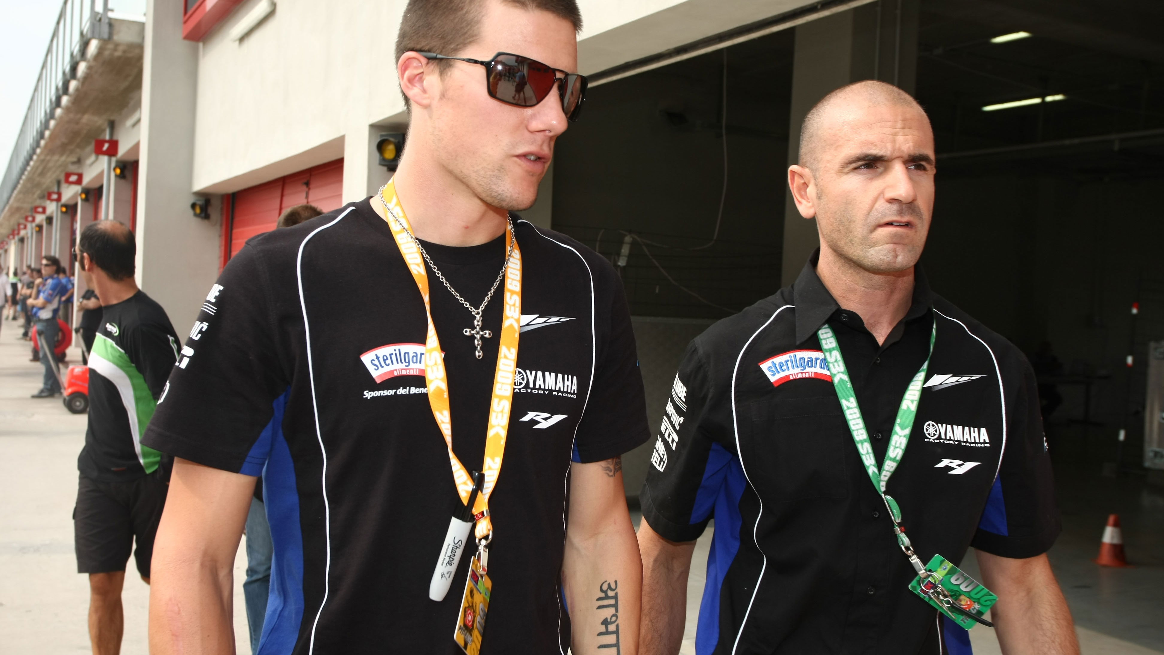 Spies, discussing the quality of the track, Imola WSBK 2009