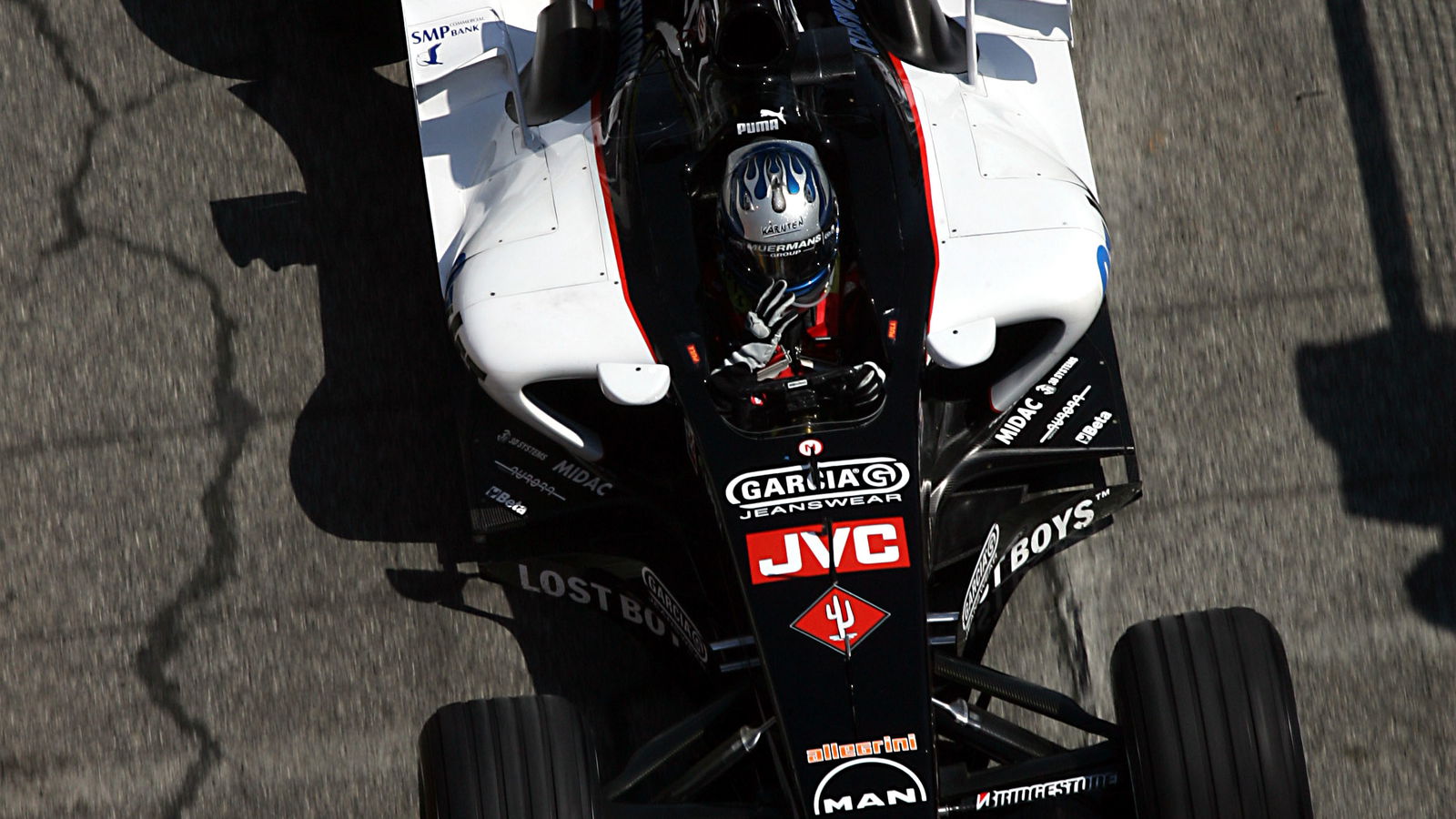 Patrick Friesacher in the new Minardi PS05 at Imola