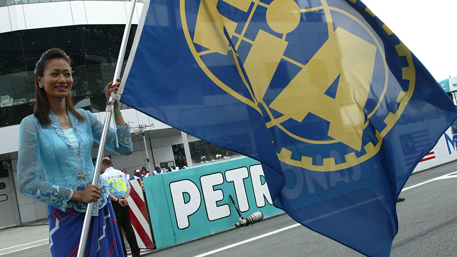 Grid girl at the Malaysian GP