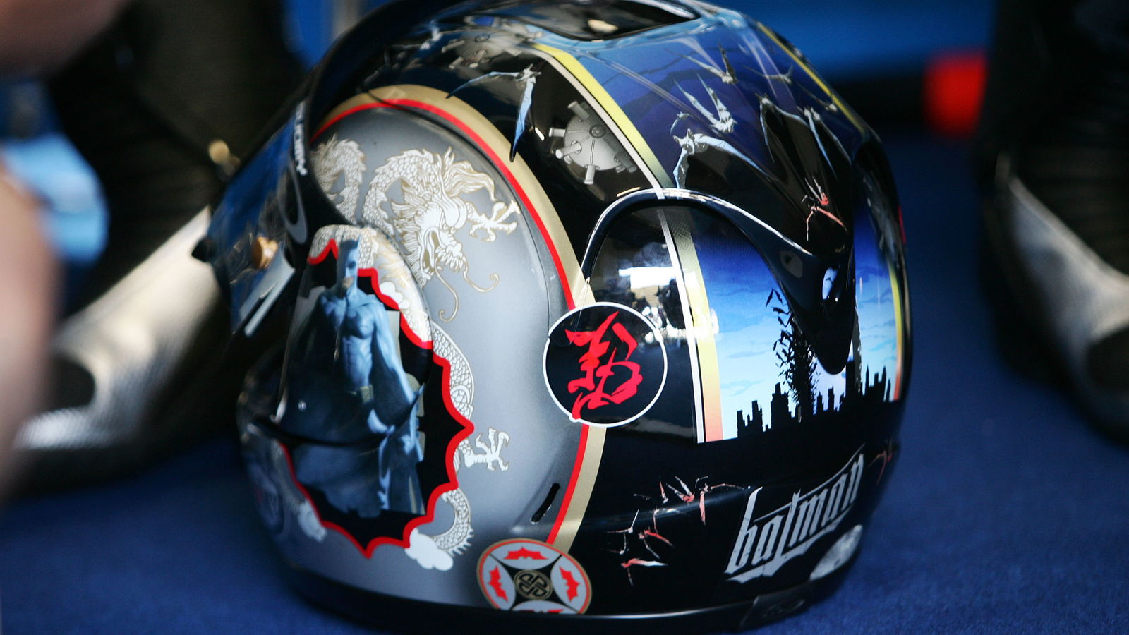 Tamada`s Batman helmet, Dutch MotoGP 2005