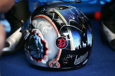 Tamada`s Batman helmet, Dutch MotoGP 2005