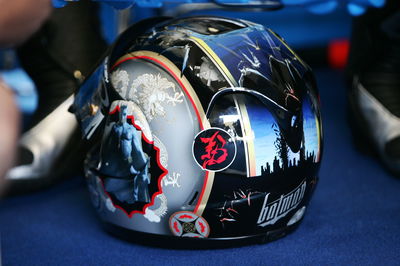 Tamada`s Batman helmet, Dutch MotoGP 2005