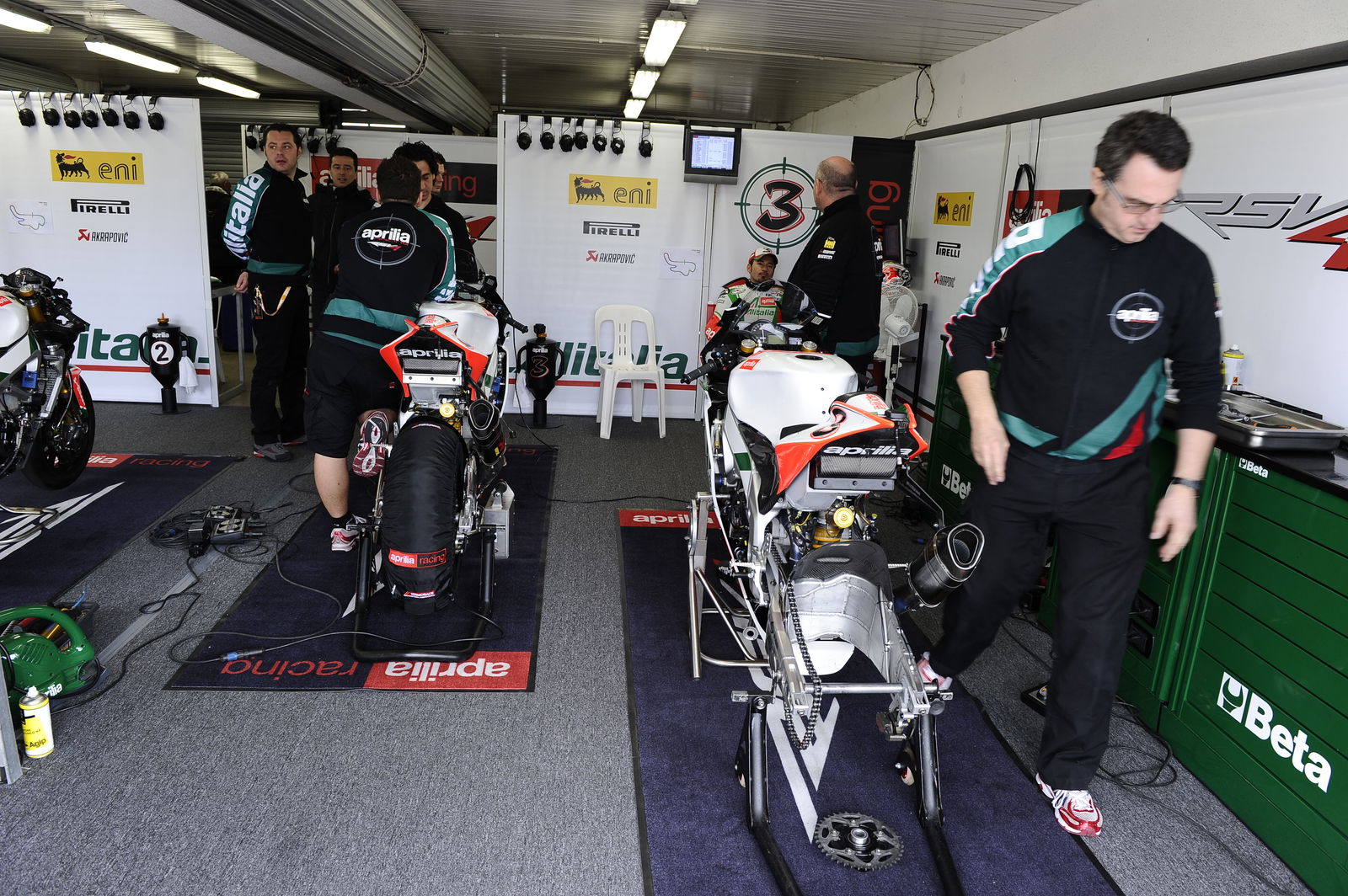 Aprilia Team, Australian WSBK Test 21-22 Feb 2011