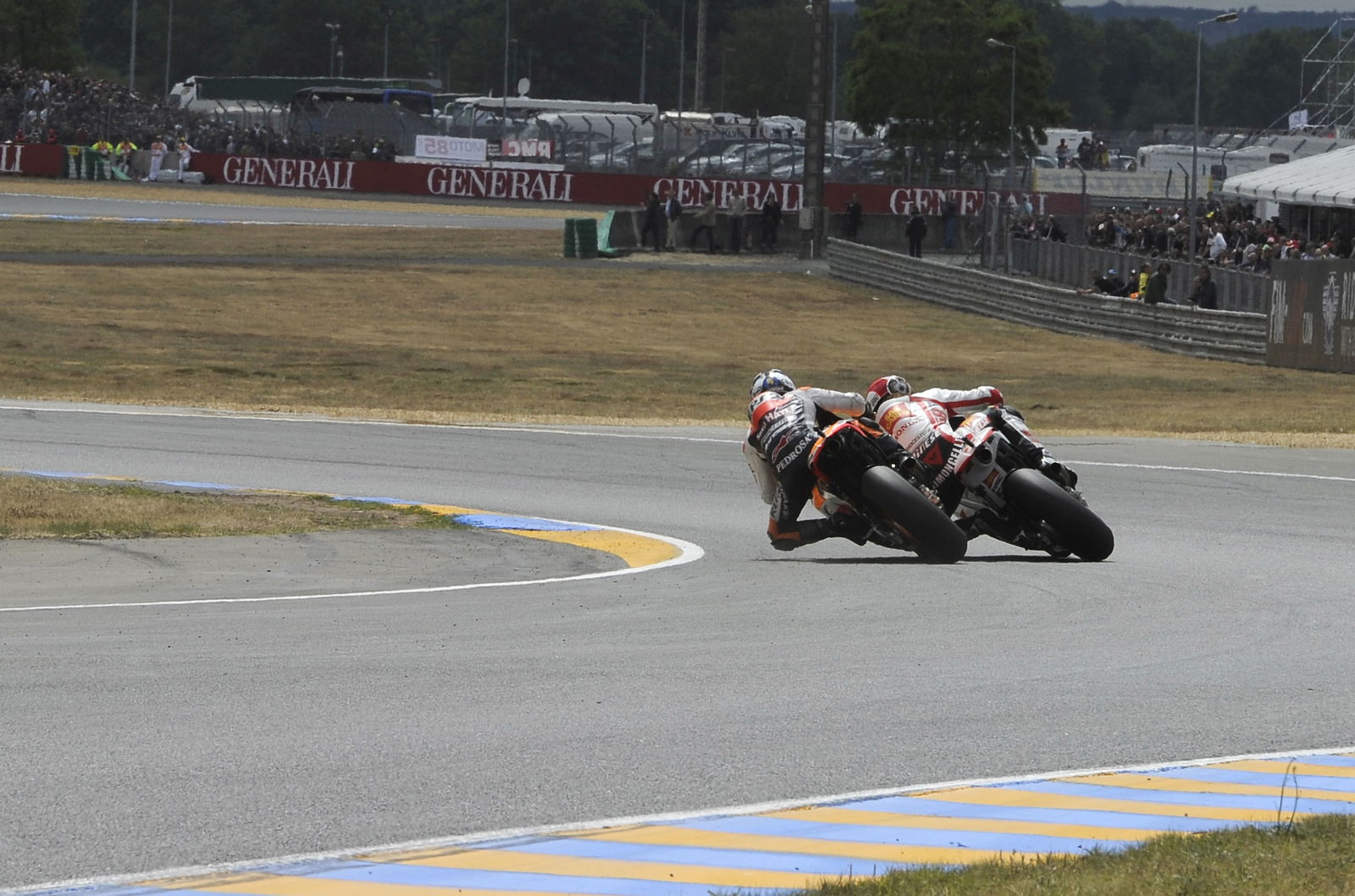 Simoncelli, Pedrosa, French MotoGP Race 2011