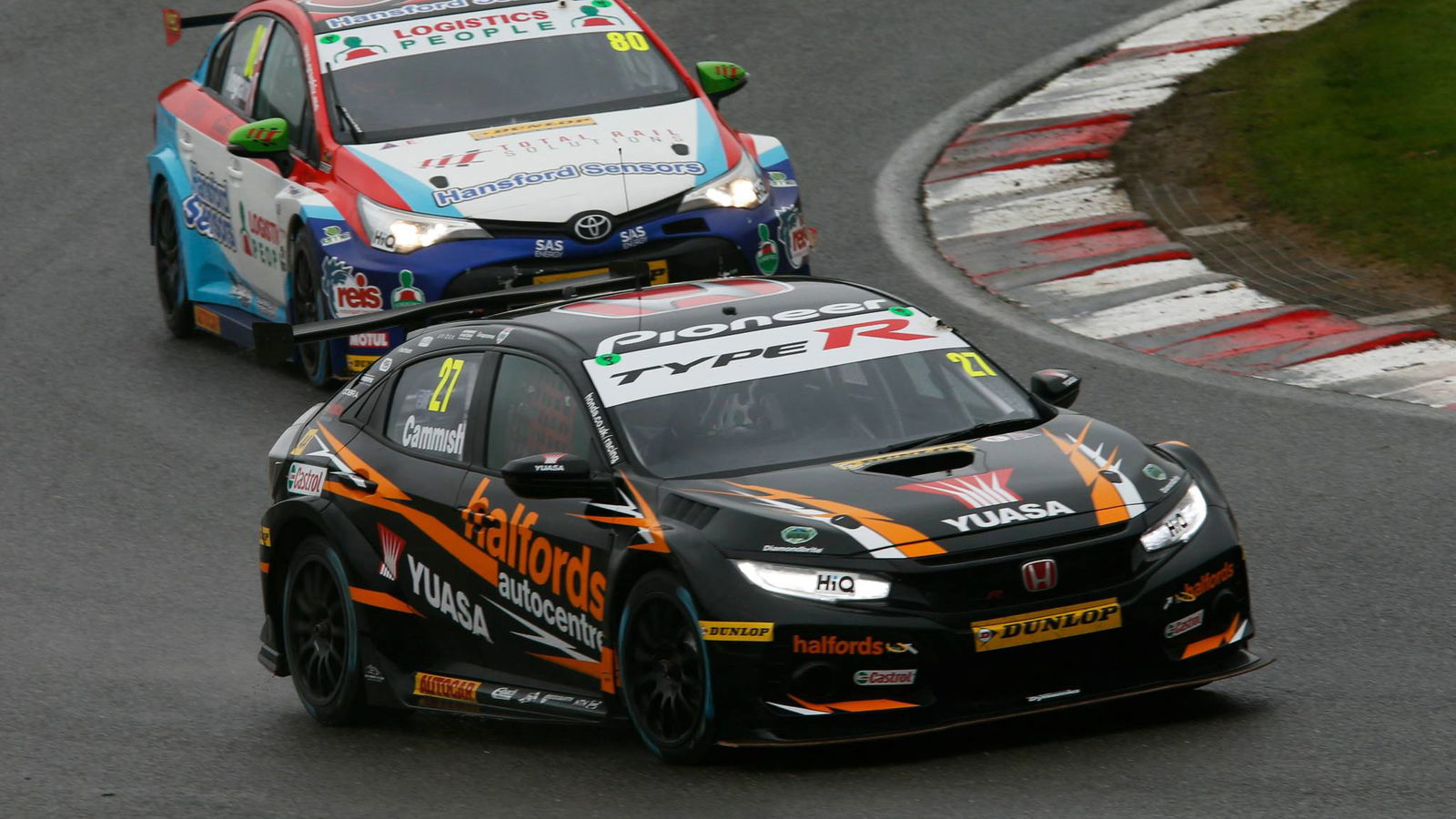 Cammish leads Cook in wet opening practice