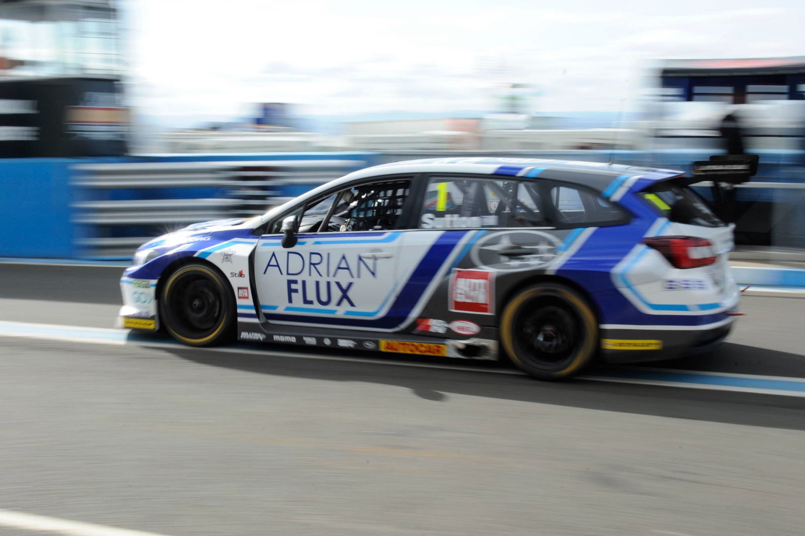 Sutton storms to race one victory