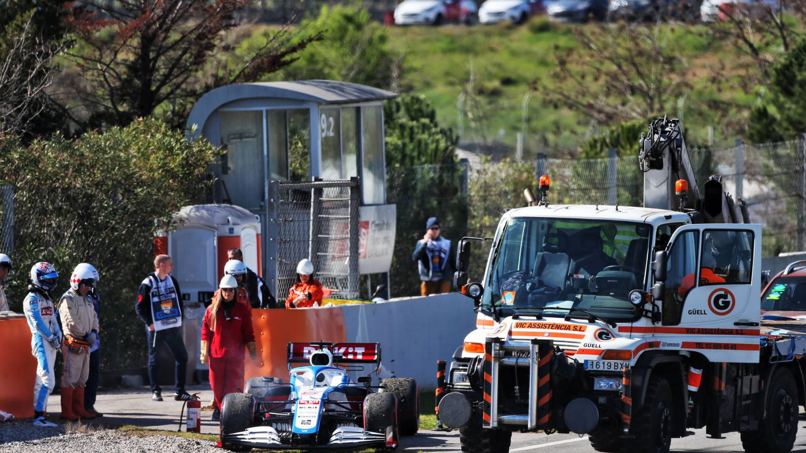 Williams stalled by engine breakdown, sacrificing test plans