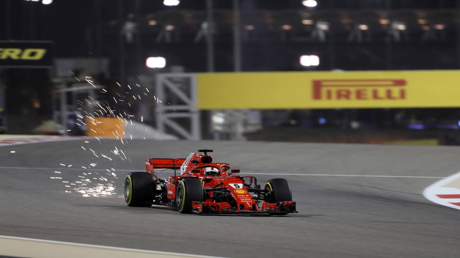 Vettel leads Ferrari front row lockout in Bahrain