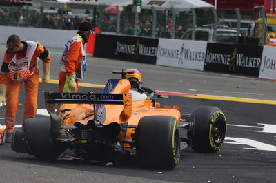 Alonso experienced back pain after Belgian GP crash