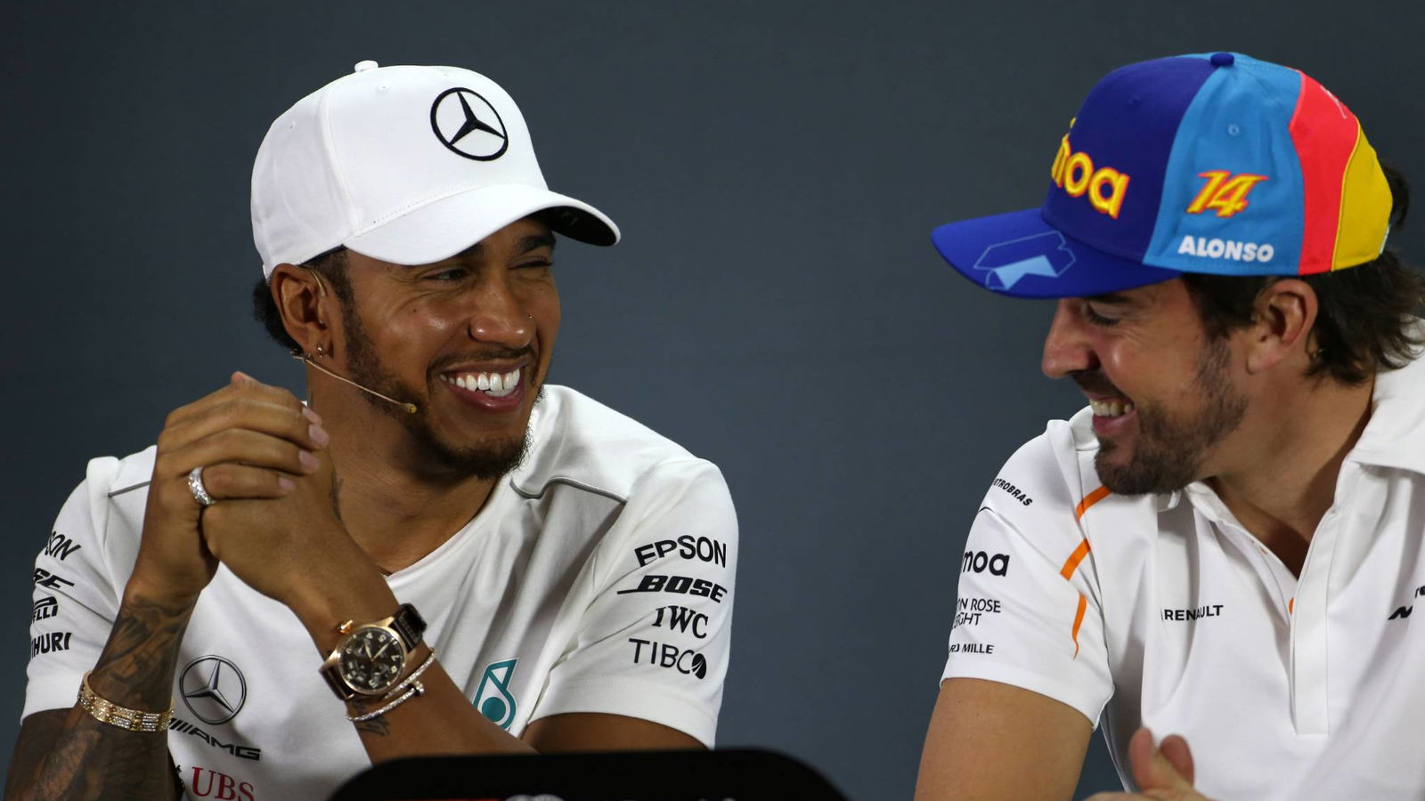 Hamilton grateful for “pretty amazing” message from Alonso