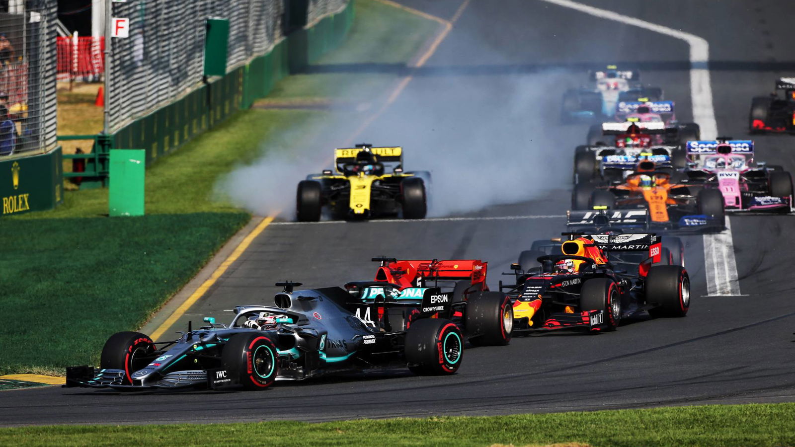 Ricciardo drained as Renault debut wrecked by gutter clash