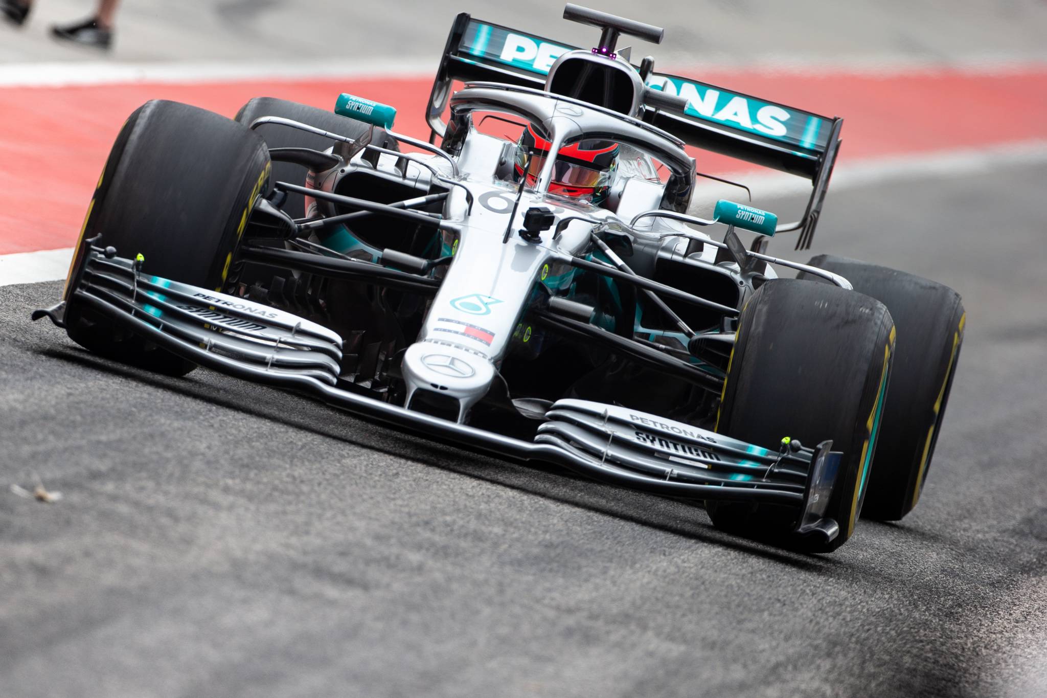 George Russell (GBR) Mercedes AMG F1 W10 Test Driver.
03.04.2019.