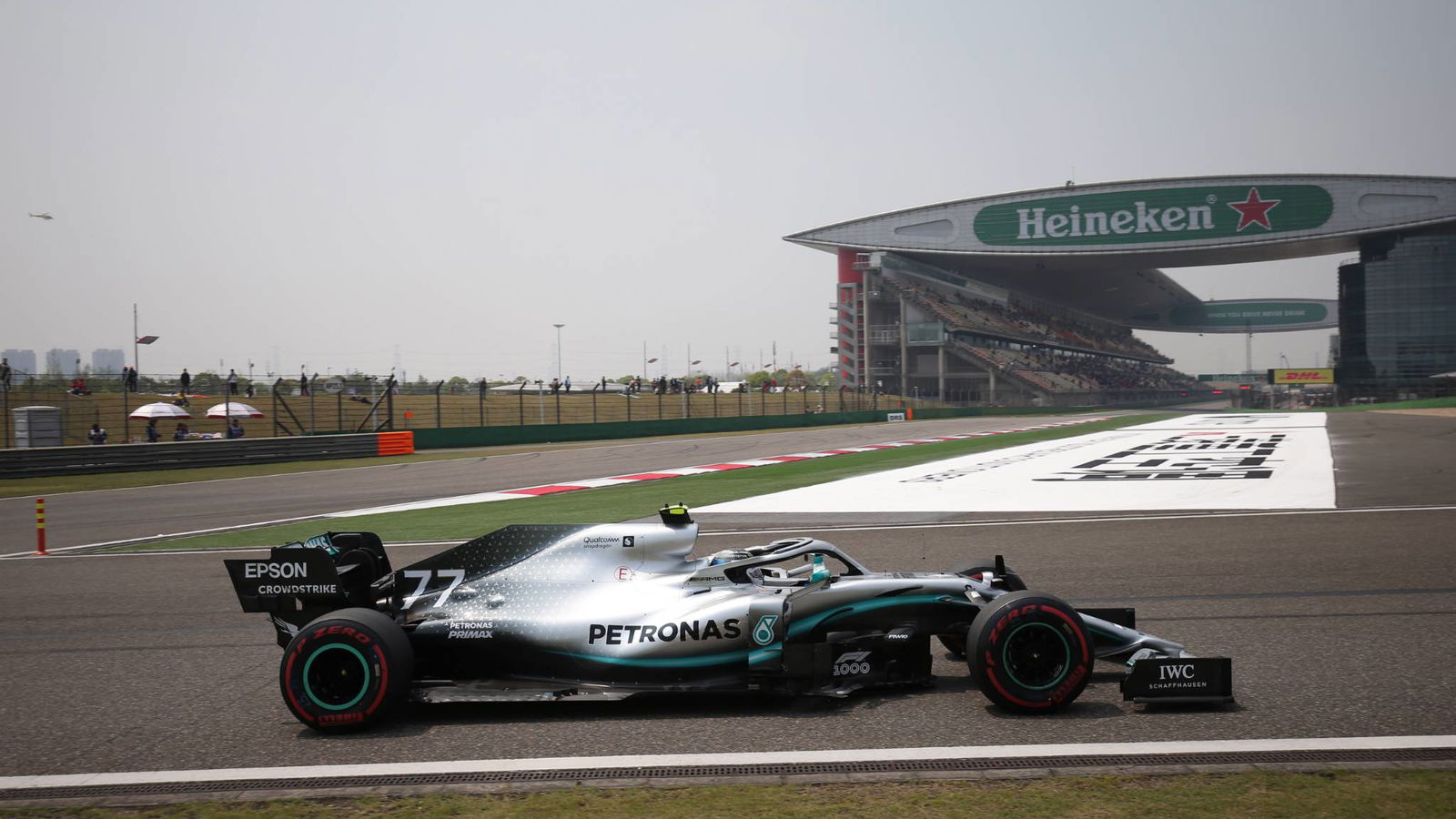 Bottas quickest, Albon crashes hard in China FP3
