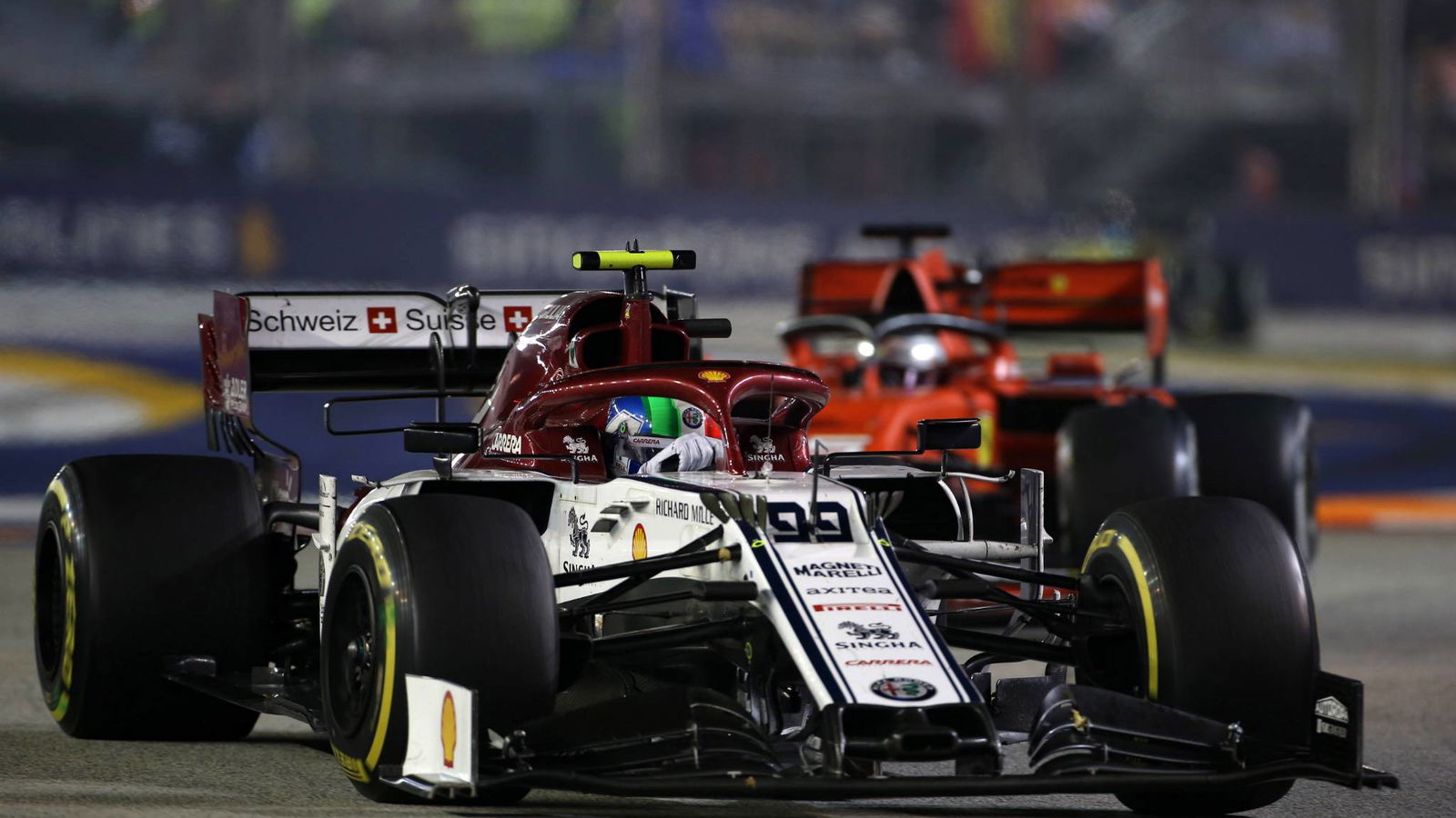 Giovinazzi felt ‘quite safe’ passing crane in Singapore GP