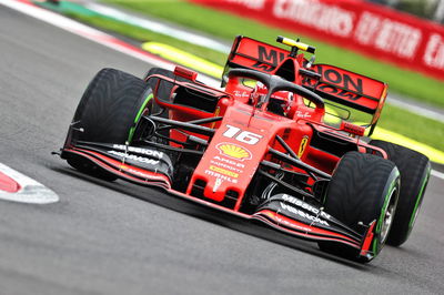 Leclerc leads Ferrari 1-2 in damp final Mexico practice