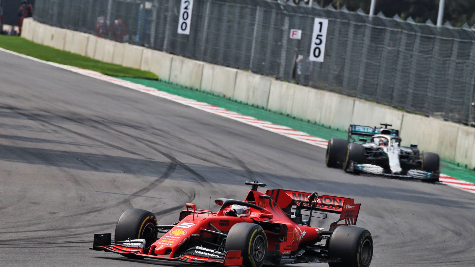 Mercedes got lucky after taking “huge risk” - Vettel