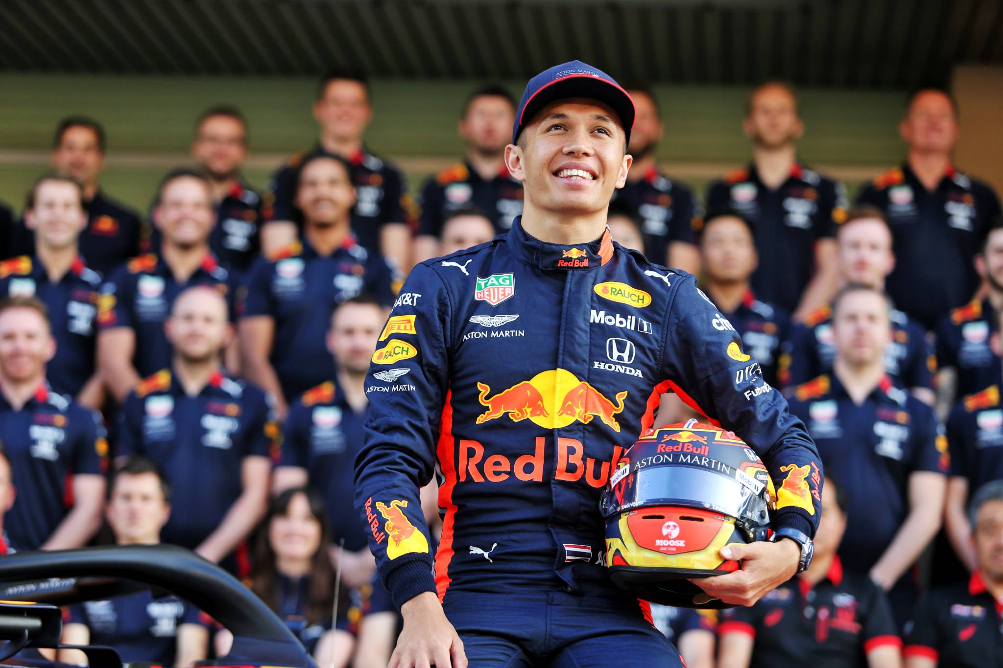 Alexander Albon (THA) Red Bull Racing at a team photograph.
28.11.2019. 