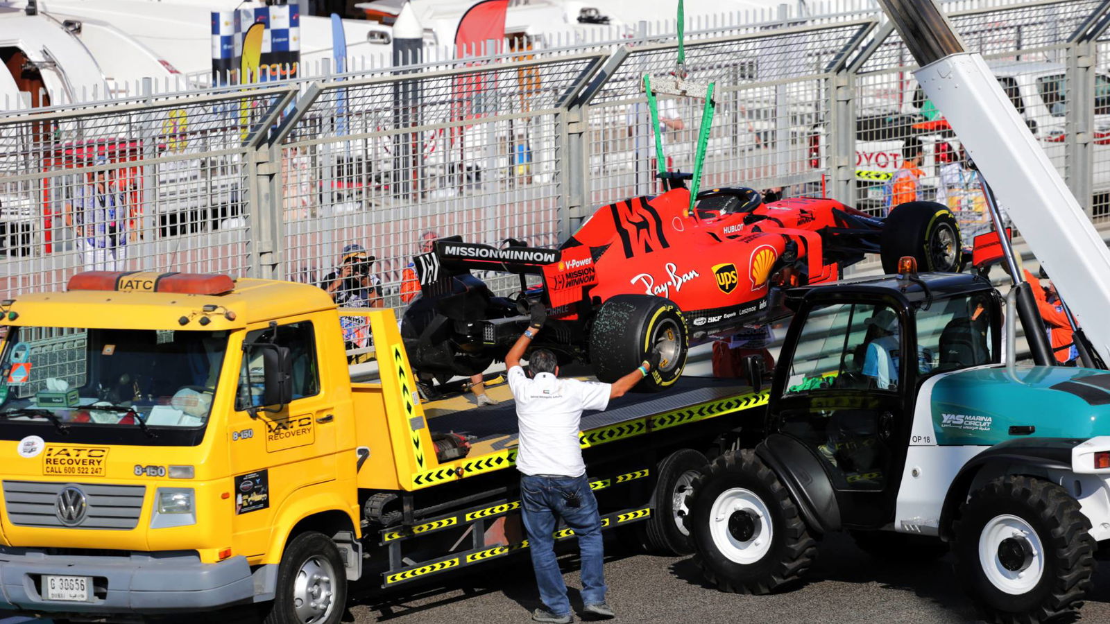Vettel admits he ‘got lucky’ in Abu Dhabi FP1 crash