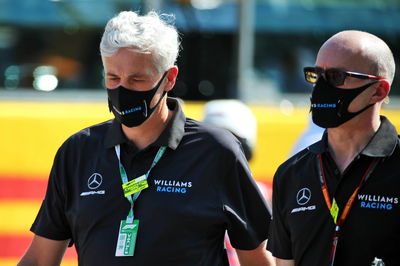 (L to R): Matthew Savage, Dorilton Capital Chairman - Williams Racing Director and Simon Roberts (GBR) Williams Racing F1 Acting Team Principal on the grid.