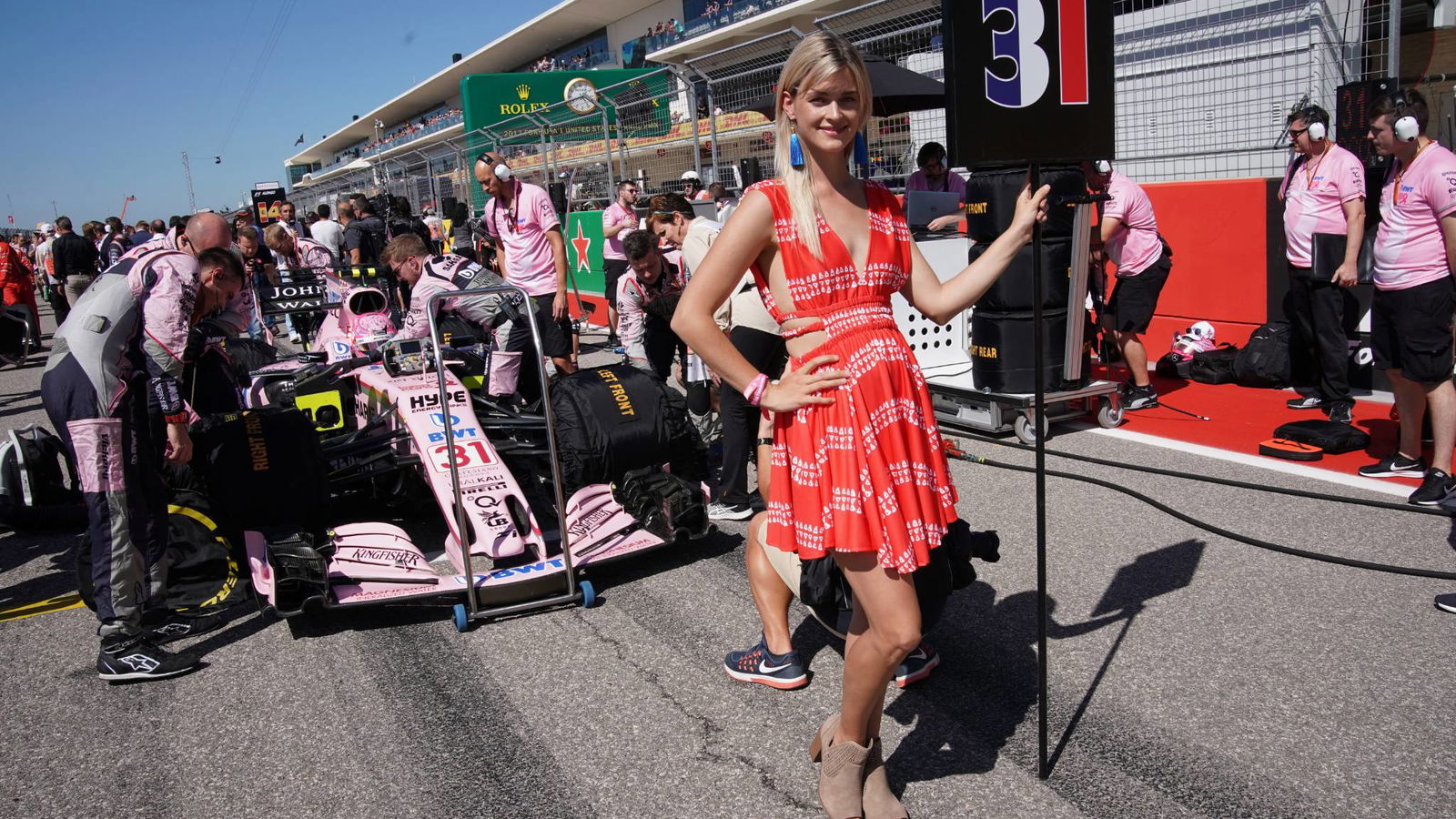 Ocon suffers broken control unit on US GP grid
