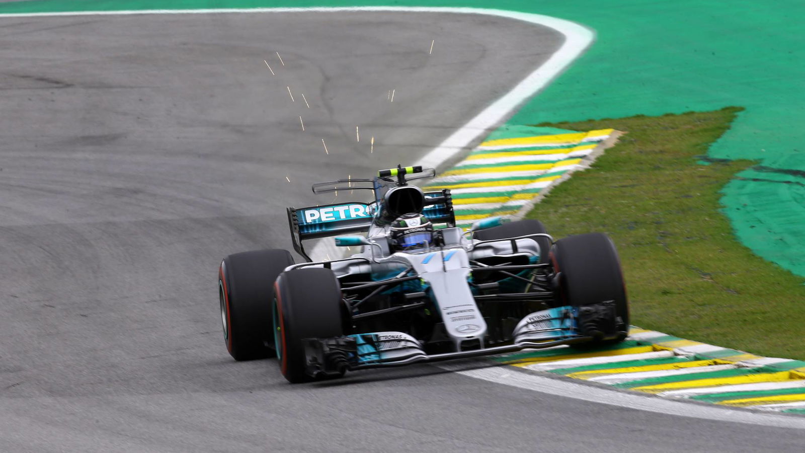 Bottas grabs Brazilian GP pole as Hamilton crashes out early