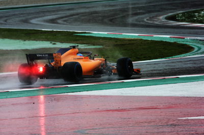 Snowy conditions washout F1 testing