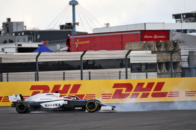 George Russell (GBR) Williams Racing FW43 off the circuit.