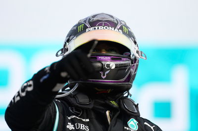 Race winner Lewis Hamilton (GBR) Mercedes AMG F1 celebrates in parc ferme.