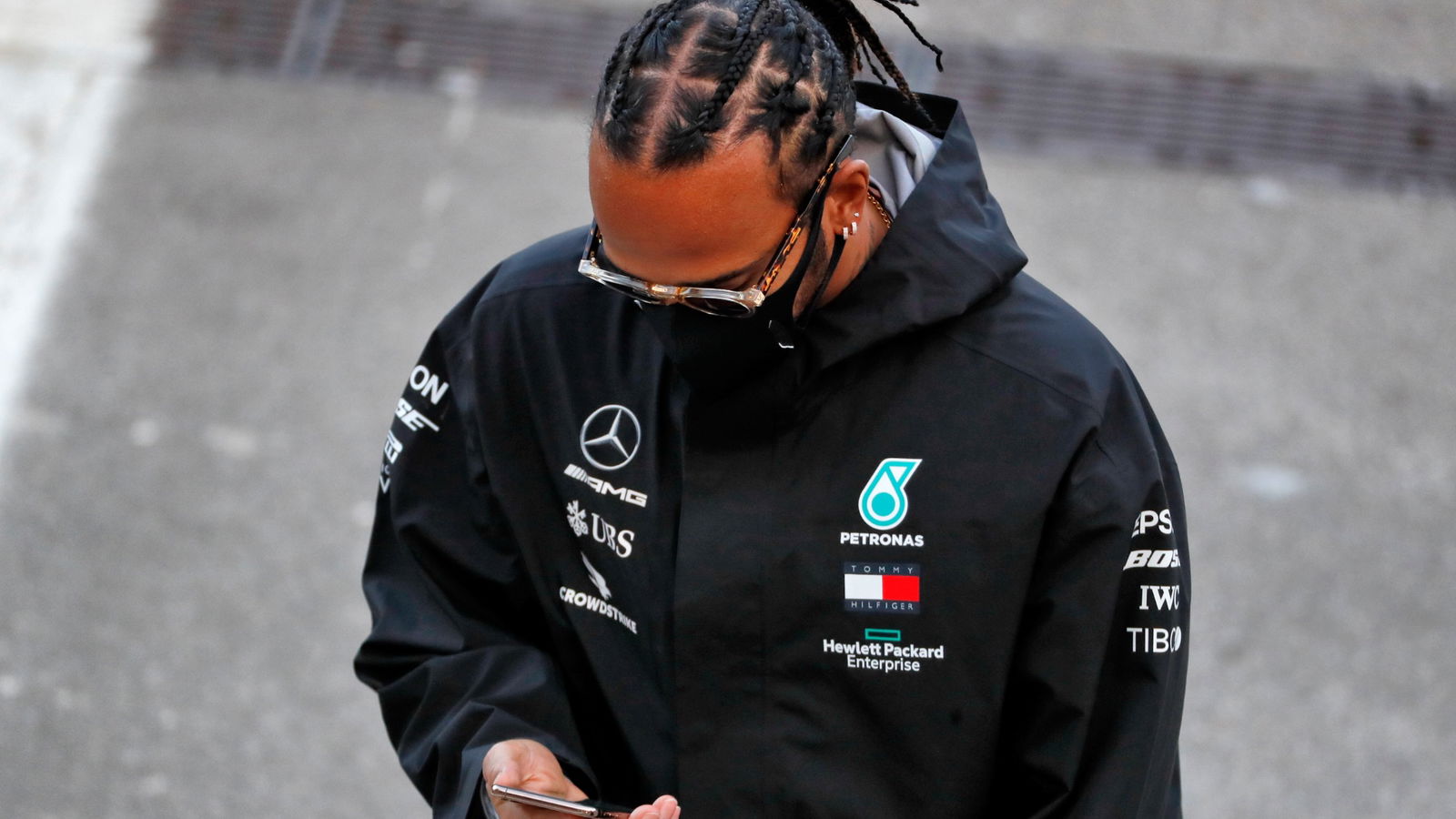 Lewis Hamilton (GBR) Mercedes AMG F1.