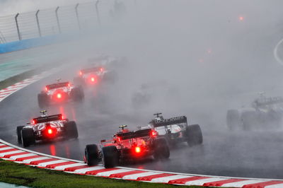 Charles Leclerc (MON) Ferrari SF1000 at the start of the race.