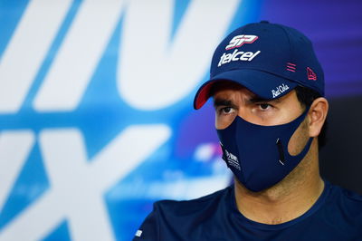 Sergio Perez (MEX) Racing Point F1 Team in the FIA Press Conference.