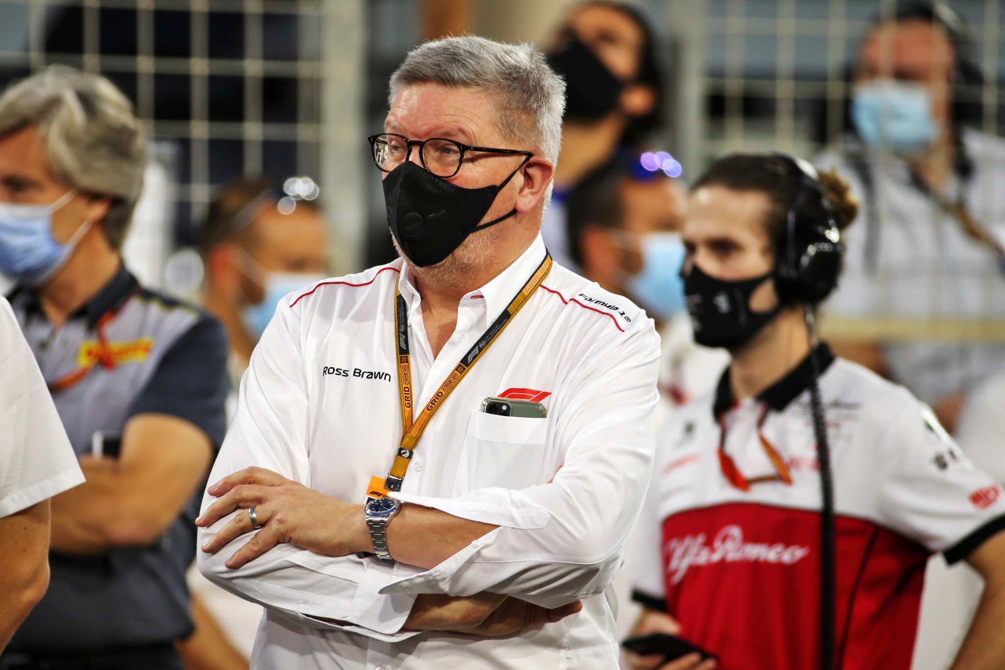 Ross Brawn (GBR) Managing Director, Motor Sports on the grid.