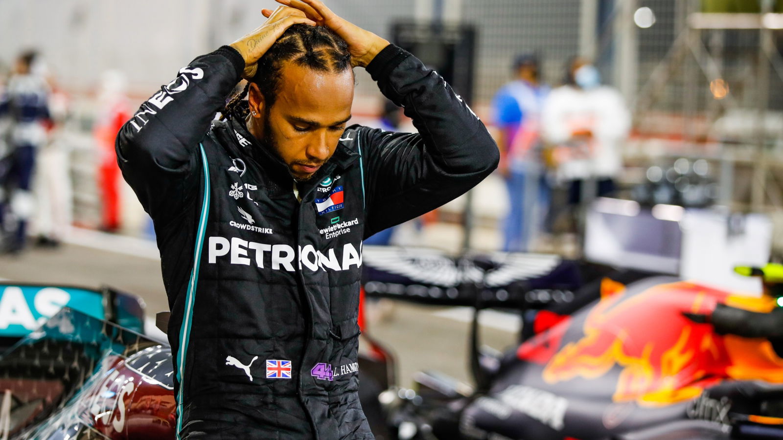 Race winner Lewis Hamilton (GBR) Mercedes AMG F1 celebrates in parc ferme.