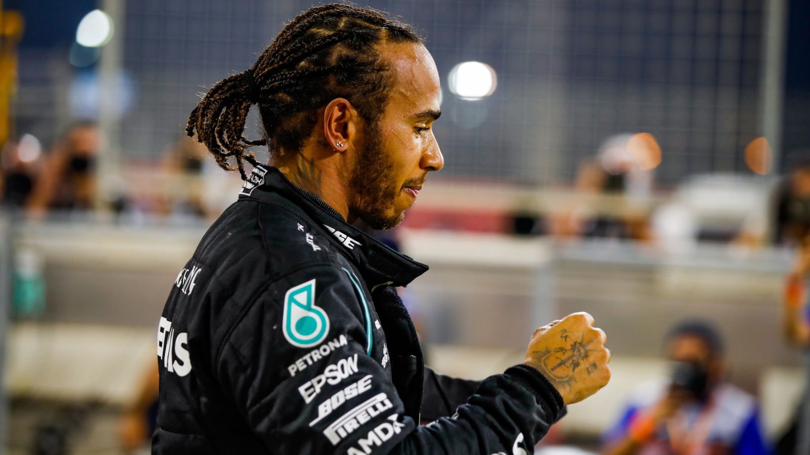 Race winner Lewis Hamilton (GBR) Mercedes AMG F1 celebrates in parc ferme.