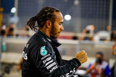 Race winner Lewis Hamilton (GBR) Mercedes AMG F1 celebrates in parc ferme.