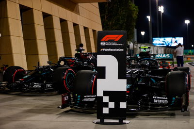 Pole sitter Valtteri Bottas (FIN) Mercedes AMG F