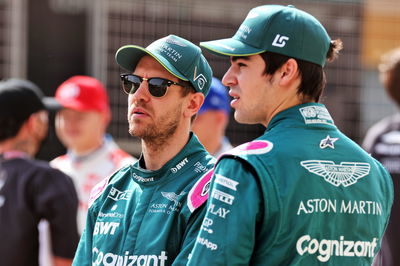 (L to R): Sebastian Vettel (GER) Aston Martin F1 Team and Lance Stroll (CDN) Aston Martin F1 Team.