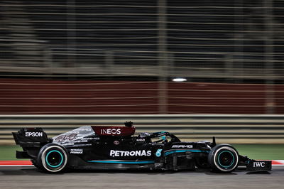 Lewis Hamilton (GBR) Mercedes AMG F1 W12.