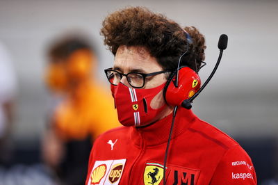 Mattia Binotto (ITA) Ferrari Team Principal on the grid.