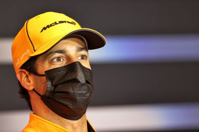 Daniel Ricciardo (AUS) McLaren in the FIA Press Conference.