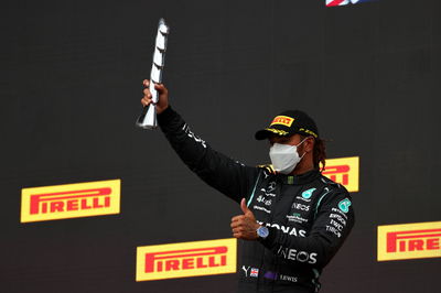 2nd place Lewis Hamilton (GBR) Mercedes AMG F1.